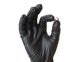 オカモト メンテナンスグローブNEO (粉無しタイプ)ばら売り　10枚　作業用手袋　送料込み　Lサイズ　耐油性　使い捨てタイプのニトリル製