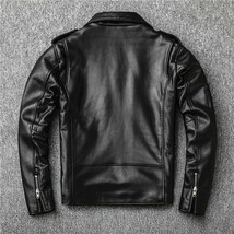 レザージャケット 上品　本革 羊革　ライダースジャケット メンズファッション バイクジャケット 　 革ジャン S～4XL_画像10