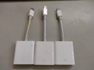 ■純正 Apple アップル　Mini DisplayPort - VGAアダプタ　A1307　　まとめて3個　C