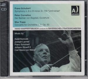 [2CD/Archipel]シューベルト:交響曲第8番ロ短調D.759他/H.クナッパーツブッシュ&バイエルン国立管弦楽団 1958.2.10他