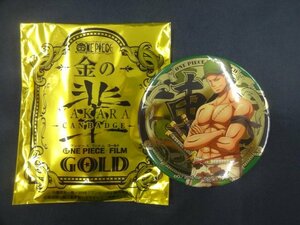 ★ワンピース 缶バッジ 麦わらストア 金の輩缶バッジ ～YAKARA～ ゾロ ONE PIECE FILM GOLD グッズ