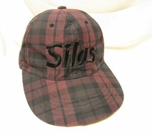 SILAS Silas cotton check pattern snap back cap Logo embroidery hat CAP skateboard hat 