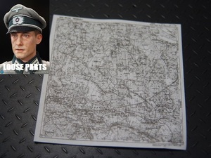 [Winter]1/6 doll parts :DID made :WWII Germany land army military operation map (7×7cm)