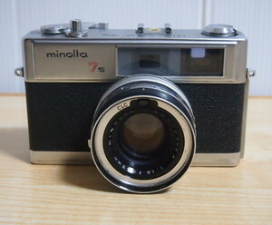 即決 1999円 MINOLTA HI-MATIC 7s ミノルタ ハイマティック フィルムカメラ 革ケース付 動作未確認