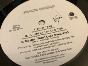 12”★Stacie Orrico / EP / I Could Be The One / Stuck / Maybe I Won't Look Back / Bounce Back / Tight /That's What Love's About