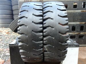 ●3532 フォークリフト 夏 DUNLOP POWER LIFTER 6.50-10 10PR 2本 2017年製