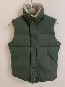 MT.RAINIER DESIGN lady's down vest reversible S size rank olive 