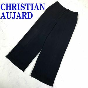 CHRISTIAN AUJARD クリスチャンオジャール ワイドパンツ ブラック 64‐93 C3811