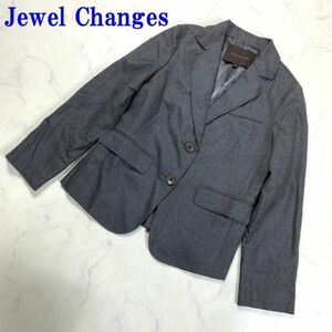 Jewel ChangesJewel Changes ジュエルチェンジズ テーラードジャケット ウール グレー 38 C3828