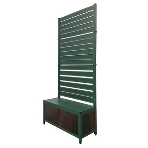 OFP-0918Gore fence planter ( wood grain green )