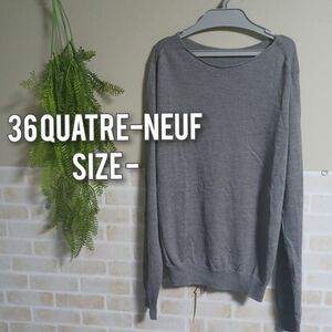 36quatre-neuf ボートネックニットセーター