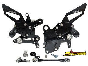 NINJA250 NINJA400 Z250 Z400 ABS対応 バックステップ 黒 SNIPER スナイパー SP0089BK