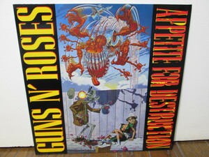 初回発禁ジャケット Sticker Sheet EU-original Appetite for Destruction [Analog] Guns N' Roses B面USマザー(DMMカット STERLING刻印)