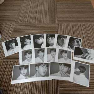 BTS bulletproof boy . photo card wings face photo book japan seoul Gin sok Gin JIN