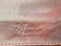 新品未使用　Venice Leather　ベネチア レザー　パティーヌ　色むら加工　ドクター　ダレス　ダークブラウン　アンティーク　レトロ　革 皮_画像10