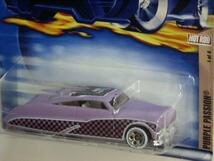 送料　220円～即決☆☆HW 2002 #107 PURPLE PASSION HOT ROD パープル　パッション　ホットホイール_画像1