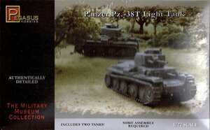 1/72 WW.II ドイツ軍 38 (t) 戦車 (2輌入り) プラモデル ペガサスホビー PH7620 （ZS20698）