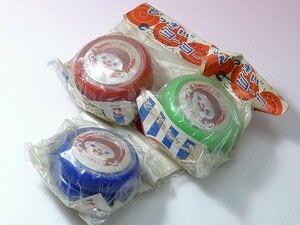 ^60SK2244^[ нераспечатанный ] Showa Retro Kobe Bank .... Chan yo-yo-3 пункт подлинная вещь игрушка 