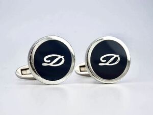  Dupont France made Circle D Logo S.T. Dupont cuffs cuff links 
