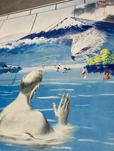 【新品未使用】横尾忠則　大判ポスター2枚組 New Mint Tadanori Yokoo art poster B1 artwork swinning woman Tokyo public bathhouse_画像7