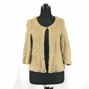  Untitled /untitled* кнопка отсутствует кардиган [2/women*s size -M/ бежевый /beige]Tops/Cardigan*BH23