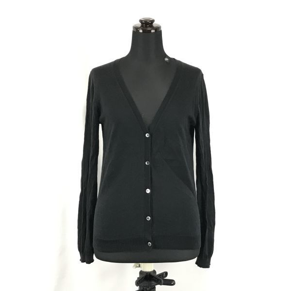 スピックアンドスパン/spick and span★長袖コットンカーディガン【women’s size -M/黒/black】Tops/Shirts/Cardigan◆BH23