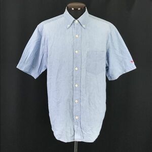 USA製★モダンアミューズメント★半袖ボタンダウンシャツ【Mens size -M/ライトブルー/light blue】ships/Tops/Shirts◆BH62