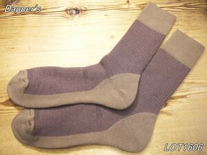  new goods dapa-z two tone boots socks dark brown LOT1606 Dapper's