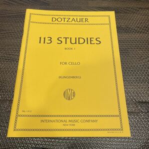 113 Studies for Cello: Book I by Justus J. Friedrich Dotzauer 楽譜 チェロ