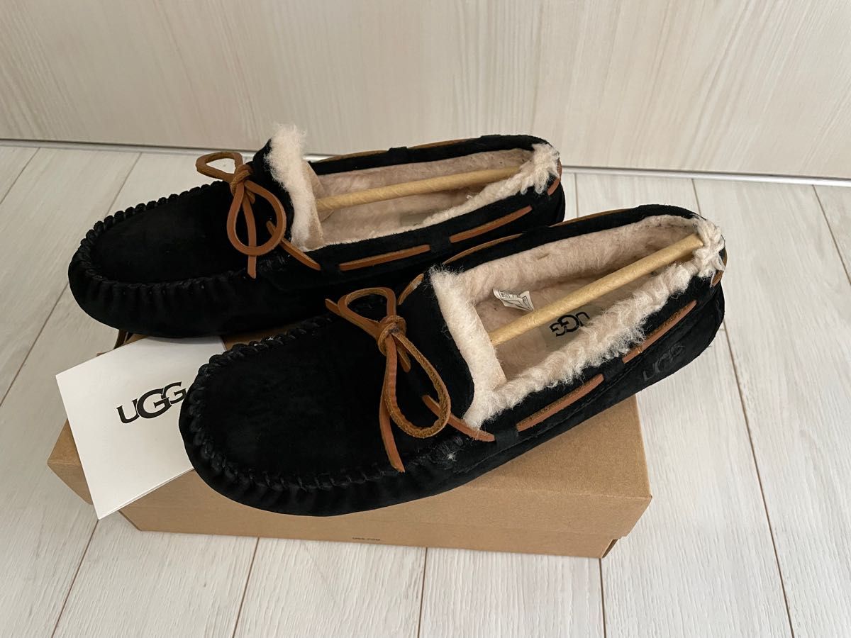 レア 希少 UGG アンスレー ムートン モカシン スレート US7 24 - 通販