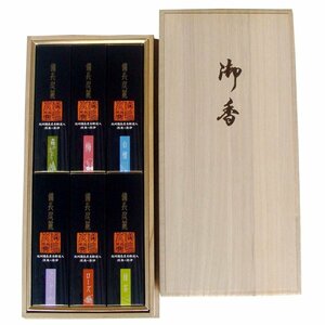  incense stick .. for gift binchotan beauty 6 kind assortment . box .... incense stick .. law necessary .. front .. front ..