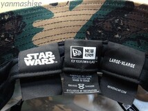 極美品 NEW ERA レア! スターウォーズ・イウォーク ウィケット・カモフラージュ・バケットハット ニューエラ_画像9