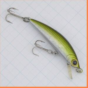 bラッキークラフト■ハンプバックミノー50F■グリーンゴールド Humpback Minnow LUCKYCRAFT