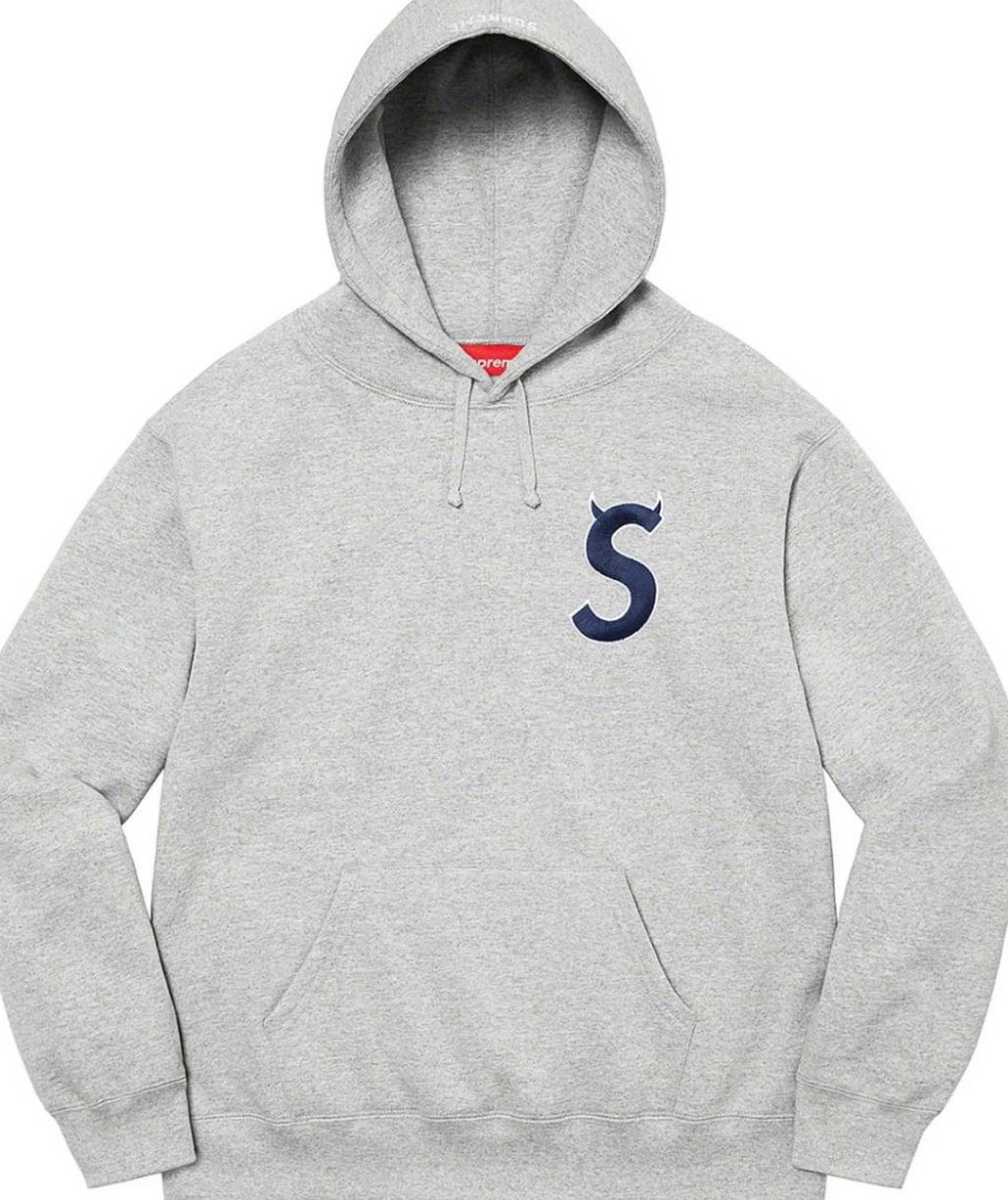 2023年最新】ヤフオク! -supreme s logo hooded グレーの中古品・新品