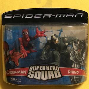 Spider-Man スパイダーマンVS RHINO ライノ 未開封 フィギュア:3 マーベルコミック Marvel Comics アメコミ キャラクター バンダイ