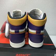 【NIKE】 AIR JORDAN 1 RETRO HIGH OG DEFIANT LA to CHICAGO COURT PURPLE/SAIL-UNIVERSITY GOLD 26.5cm_画像3