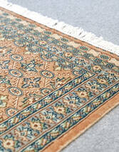 高品質パキスタン手織り絨毯　ウール size:120×78cm_画像4