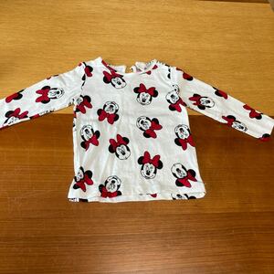 長袖Tシャツ　H&M ミニーちゃん　ディズニー　 トップス　女の子　6-9m