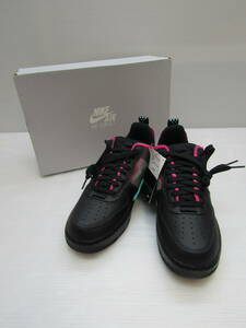 153-Ky10749-100s Nike Air Force 1 Low React Black/Team Orange/Pink Prime DH7615-001 27cm タグ付き未使用品