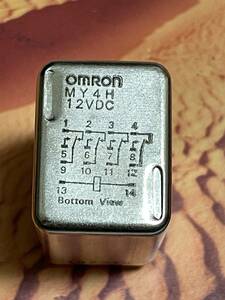 Z105 未使用　保管　OMRON MY4H DC12　ミニパワー　リレー　ハーメチック形/単安定　シングル　プラグイン端子　受注生産機種 3個セット