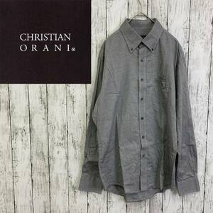 CHRISTIAN ORANI★クリスチャンオラーニ★Monti Red Label メンズ コットン 長袖 シャツ★サイズＬ　9-144