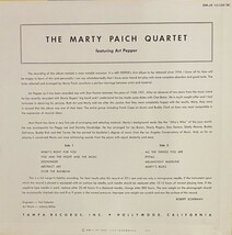 ♪試聴♪The Marty Paich Quartet Featuring Art Pepper / Marty Paich Quartet_画像2