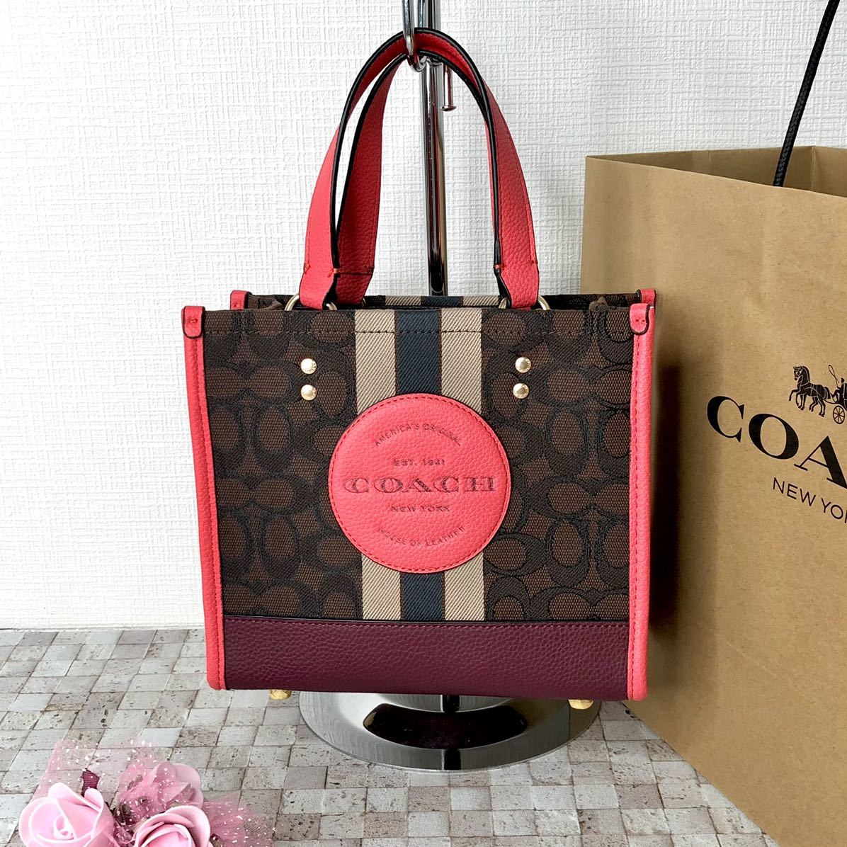 ≪新品≫COACH バケットバッグ ハンドバッグ ショルダー 丸ロゴ