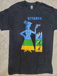 レイモン・サヴィニャック☆GITANES ジタンポスター柄Tシャツ☆黒M新品☆未使用☆早い者勝ち☆フランスタバコ