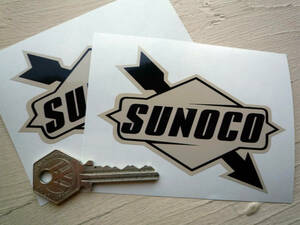 ★送料無料★SUNOCO Car STICKER スノコ カッティング ステッカー デカール 75mm 2枚セット