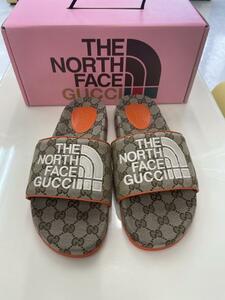  новый товар THE NORTH FACE x GUCCI скользящий сандалии размер 41 28cm
