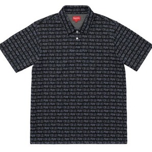 Supreme Pray For Us Jacquard Polo Black Lサイズ シュプリーム ジャガード ポロ 新品の画像1