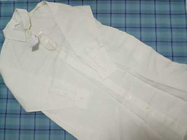 新品 ユニクロ リネンブレンドシャツワンピース（白、Sサイズ、長袖、ロングシャツ）