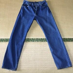 90's calvin klein Denim jeans leather patch w84cm