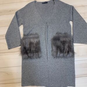 as know as ロングニットカーディガン